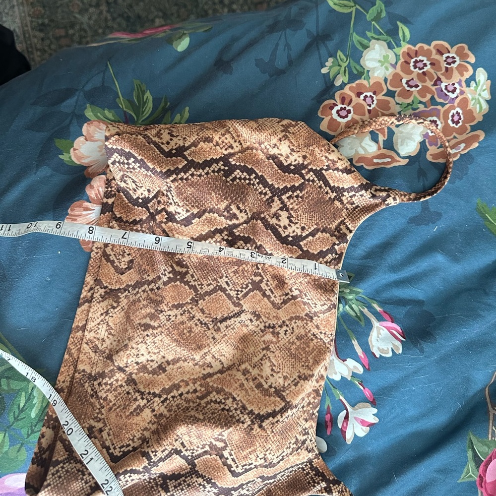 Carbon38 Sandstone Snakeskin Python Print Bralett… - image 7